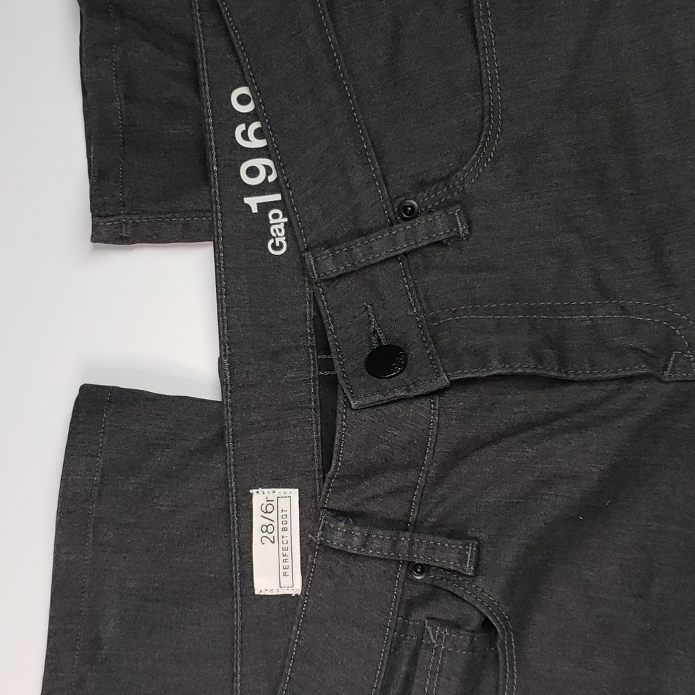 Gap 1969 Perfect Boot Charcoal Jeans - Picture 5 of 5